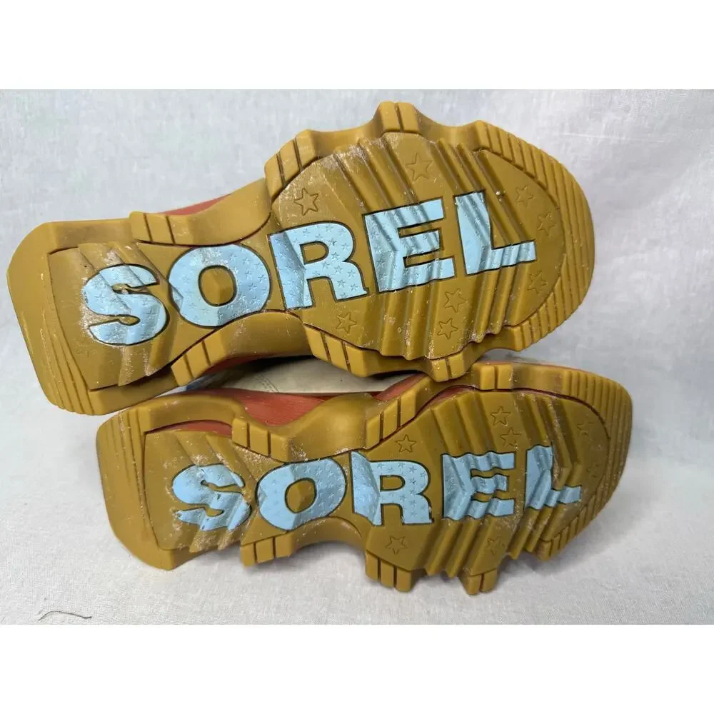Sorel Kinetic Impact Caribou Plus Waterproof Sneaker Boot Cream Honey White 6